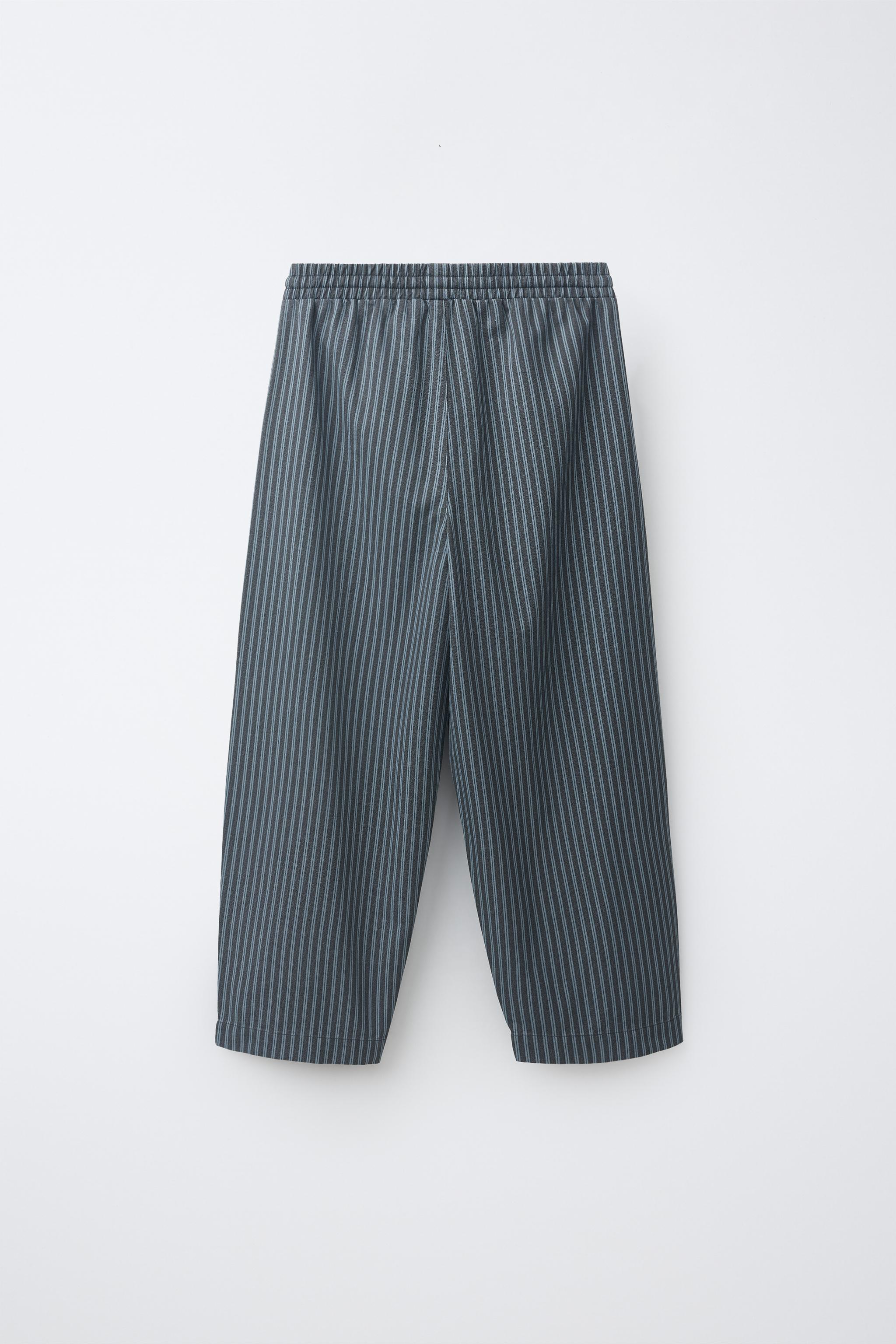 PANTALON BAGGY À RAYURES